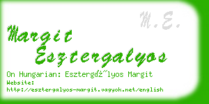 margit esztergalyos business card